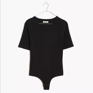 Madewell Crewneck Short-Sleeve Thong Bodysuit